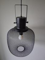 Zwarte ronde moderne hanglamp, Ophalen of Verzenden, Zo goed als nieuw, Metaal, 50 tot 75 cm