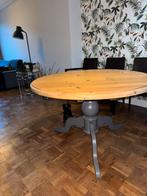Eettafel hout rond, Zo goed als nieuw, Vijf personen of meer, Rechthoekig, 50 tot 100 cm