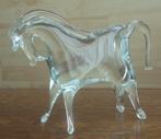 paarden beeld, volledig uit glas, groen glas, helemaal gaaf, Antiek en Kunst, Ophalen of Verzenden