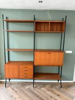 Vintage modulair wandkast boekenkast, Ophalen, Zo goed als nieuw, Minder dan 150 cm, 150 tot 200 cm
