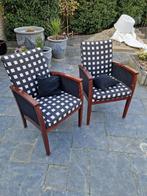stoel mahoniekleur 2 stoelen, Ophalen, Gebruikt, Hout, Twee