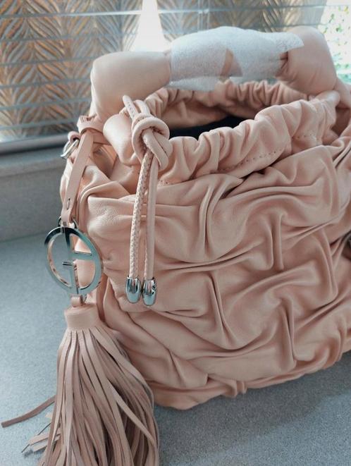 Leren tas Giorgio Armani, nieuw, Sieraden, Tassen en Uiterlijk, Tassen | Damestassen, Nieuw, Handtas, Roze, Ophalen of Verzenden