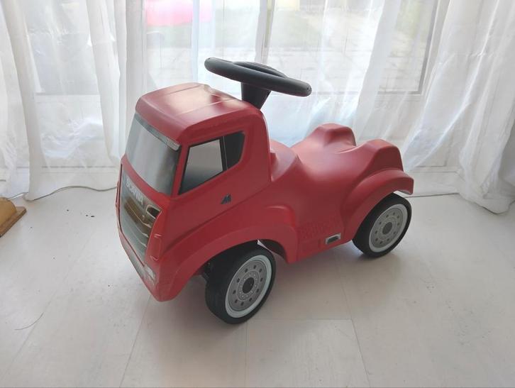 Dikke Scania, loopauto, looptruck, Kinderen en Baby's, Speelgoed | Buiten | Voertuigen en Loopfietsen, Gebruikt, Loopvoertuig