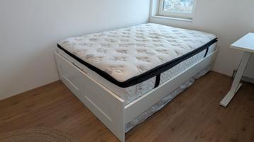 IKEA bedframe + Memorypur matras (140x200) - afbeelding 2