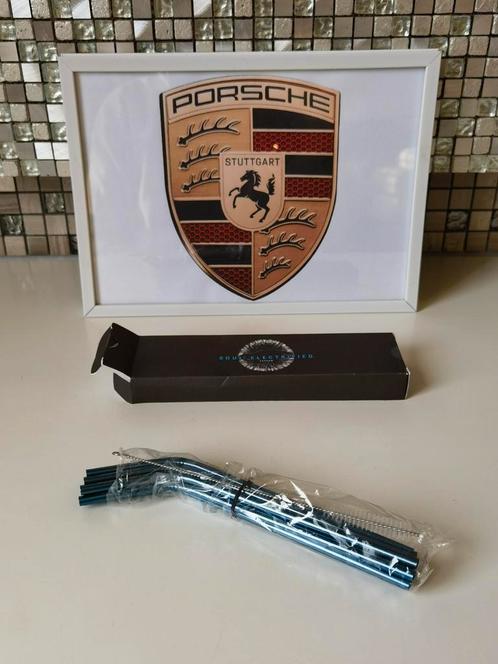 Nieuw porsche accessoires. Rietjes  10 stuks met was bors, Huis en Inrichting, Keuken | Keukenbenodigdheden, Nieuw, Ophalen of Verzenden