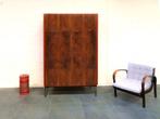 Strakke Kledingkasten in vele maten Vintage 60ties Hang/Leg, Teakhout, Met deur(en), Gebruikt, 100 tot 150 cm