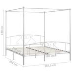 Hemelbed, Huis en Inrichting, Ophalen, Gebruikt, Zwart, Tweepersoons