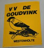 Sticker V.V de Goudvink Westenholte, Ophalen of Verzenden, Nieuw, Bedrijf of Vereniging