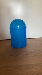 Blauwe prullenbak kunstof met deksel, Ophalen, Kunststof, Gebruikt, Minder dan 50 cm