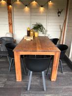 Teakhouten tafel, Huis en Inrichting, Tafels | Eettafels, Ophalen, Gebruikt, 100 tot 150 cm, Teakhout