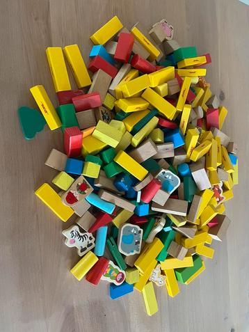 Houten Bouwblokken Bouwstenen beschikbaar voor biedingen