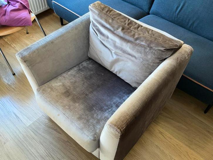 Kubus Fauteuil - Stijlvol en Comfortabel, Huis en Inrichting, Fauteuils, Gebruikt, Stof, 75 tot 100 cm, Ophalen