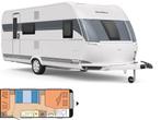 Hobby 560 KMFe (2022) stapelbed en accessoires (6 personen), Caravans en Kamperen, 75 kg, Particulier, 5 tot 6 meter, Tot en met 6