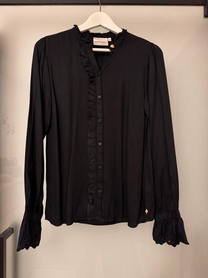 Fabienne Chapot Zwarte Blouse Maat 36, Kleding | Dames, Blouses en Tunieken, Zo goed als nieuw, Maat 36 (S), Zwart, Ophalen of Verzenden