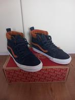 Vans sk8-hi 42.5 blauw/ cognac suede., Kleding | Heren, Schoenen, Ophalen of Verzenden, Zo goed als nieuw, Blauw