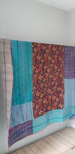 Sari plaid, kantha, sprei, deken, SISSEL EDELBO, Huis en Inrichting, Ophalen of Verzenden, Nieuw, Tweepersoons