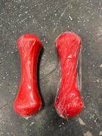 2 x 3 kg rubberen dumbells dumbell set gewichten nieuw, Dumbbell, Nieuw, Gewichten, Ophalen of Verzenden