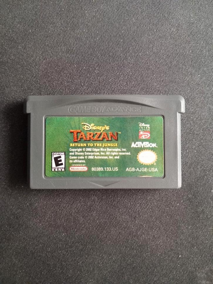 Gameboy Advance Tarzan Return to the Jungle Cartridge Only, Spelcomputers en Games, Games | Nintendo Game Boy, Gebruikt, Avontuur en Actie