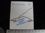 sticker Hirschmann logo tuning voor autoradio's, Verzenden, Zo goed als nieuw, Merk