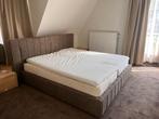 Exclusief met kantelbare bedbodem en bedbak, Huis en Inrichting, Ophalen, Bruin, Tweepersoons, 180 cm