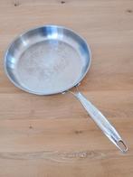 Zware kwaliteit RVS Koekenpan 28 cm, Ophalen of Verzenden, Zo goed als nieuw, Rvs, Koekenpan of Braadpan