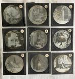 Collectie van 16 Glasdia's, Gebruikt, Ophalen of Verzenden, Voor 1940, Prent