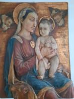 Terracotta icoon Maria met kind, klooster afkomst, Antiek en Kunst, Ophalen