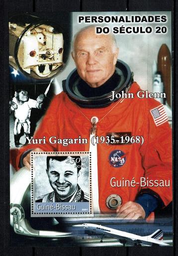 g.bissau 2001 pf blok ruimtevaart space y.gagarin beschikbaar voor biedingen
