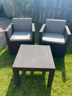 Tuinset bruin Keter, Tuin en Terras, Tuinsets en Loungesets, Ophalen, Gebruikt, Kunststof