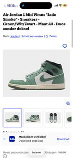 Nike Jordan 1 Mid jade smoke - 4x Gedragen 38, Overige kleuren, Ophalen of Verzenden, Sneakers of Gympen, Gedragen