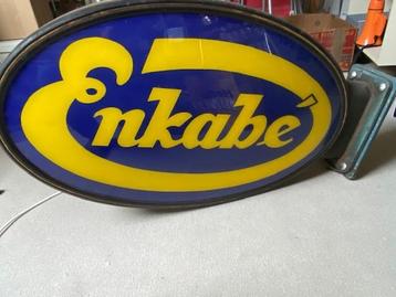Vintage Enkabe Winkelbord lichtreclame- Supermarkt Reclame beschikbaar voor biedingen
