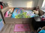 Steigerhouten bed, Kinderen en Baby's, Matras, Zo goed als nieuw, 85 tot 100 cm, Ophalen