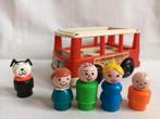 Fisher Price vintage minibus bus met gezin hond poppetjes, Ophalen of Verzenden, Zo goed als nieuw