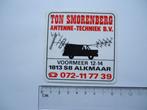 sticker Ton Smorenberg antenne piraat 27mc retro vintage alk, Verzamelen, Stickers, Verzenden