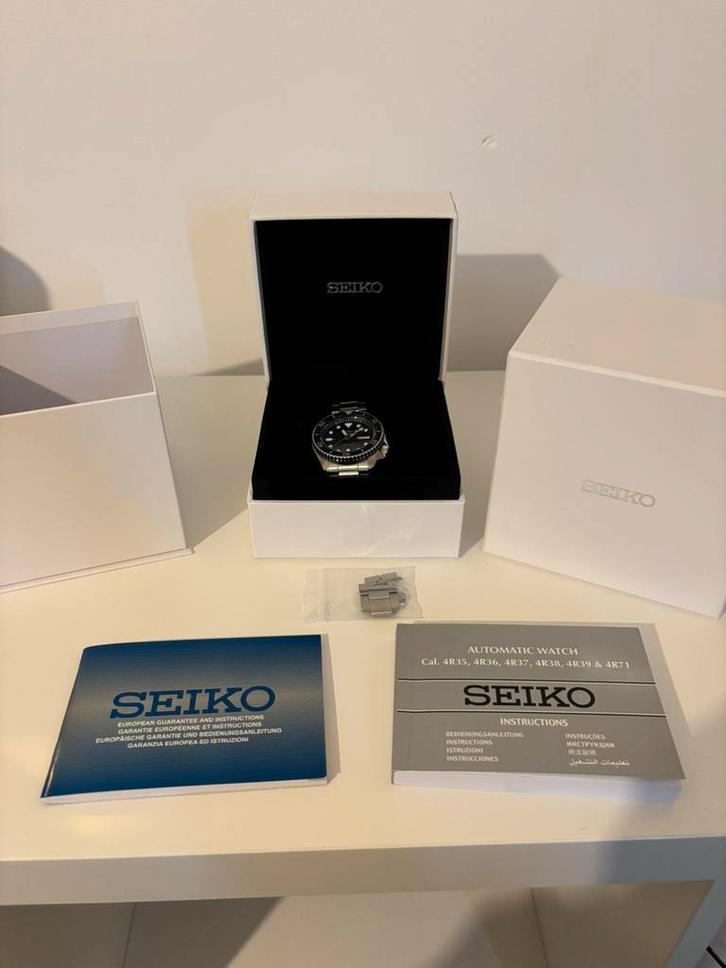 Seiko 5 Sports Automatic | Blauwe Diver | Goed werkend, Sieraden, Tassen en Uiterlijk, Horloges | Heren, Zo goed als nieuw, Polshorloge