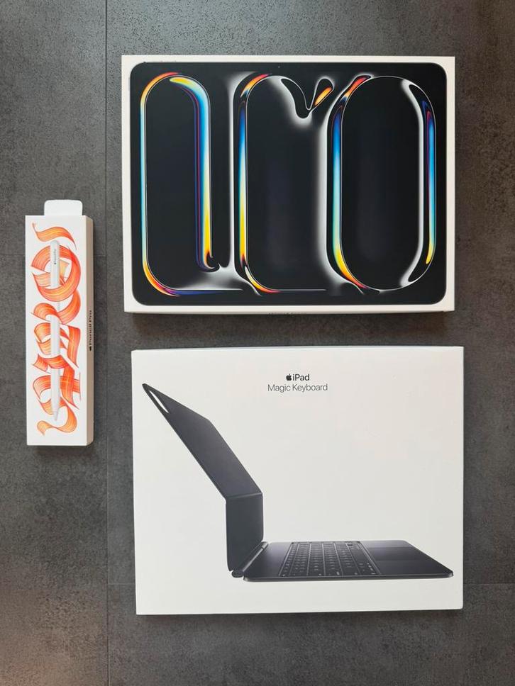 APPLE iPad Pro - M4 - 13 inch - 1TB - Spacegrijs - Wifi + 5G, Computers en Software, Apple iPads, Zo goed als nieuw, Apple iPad