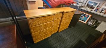 Vintage Ladekast Fineer Hout - 12 Lades beschikbaar voor biedingen