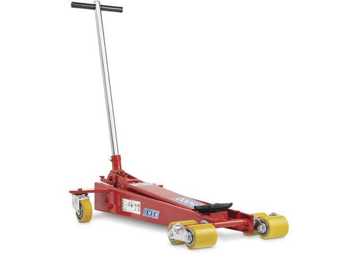 Rolkrik 2000kg met dubbele frontwielen OMCN, Auto diversen, Krikken, Nieuw, Garagekrik, Hydraulisch, Ophalen