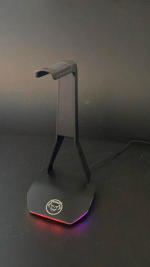 Headset stand • Met Licht/ Lichtjes • Qware, Computers en Software, Headsets, Refurbished, Over-ear, Ophalen of Verzenden