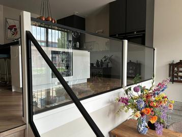 Balustrades trapleuningen hekken rekken van staal met glas beschikbaar voor biedingen
