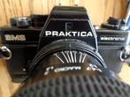 Praktica BMS electronic fotocamera met flitser, lenzen + tas, Audio, Tv en Foto, Fotocamera's Analoog, Ophalen, Gebruikt, Spiegelreflex