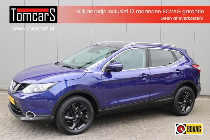 Nissan QASHQAI 1.2DIG-T 116PK Tekna Navigatie/Trekhaak/Camer, Auto's, Nissan, Bedrijf, Te koop, Qashqai, 360° camera, ABS, Achteruitrijcamera