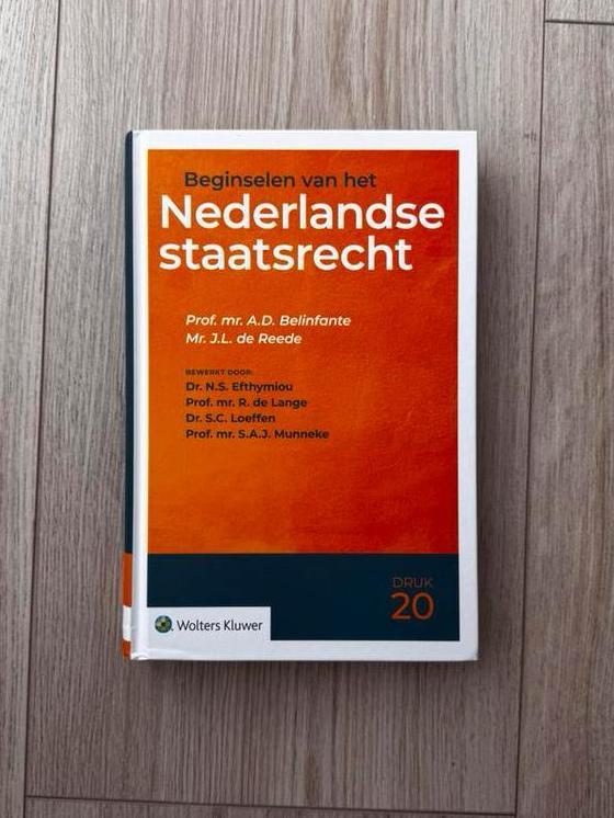 A.D. Belinfante - Beginselen van het Nederlandse staatsrecht, Boeken, Studieboeken en Cursussen, Zo goed als nieuw, WO, Alpha