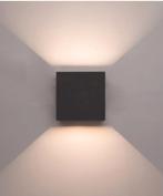 3x LED Kubus Wandlamp - 7W, Warm Wit, Waterdicht, Ophalen, Minder dan 50 watt, Wandlamp, Netvoeding