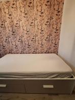 Brimnes Bed met Lades - Zo Goed Als Nieuw!, Huis en Inrichting, Slaapkamer | Bedden, 90 cm, Eenpersoons, Wit, Ophalen of Verzenden