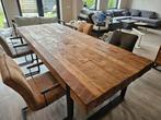 Vulcano eetkamertafel Teak hout 300cm lang, Ophalen, Gebruikt, 100 tot 150 cm, Teakhout