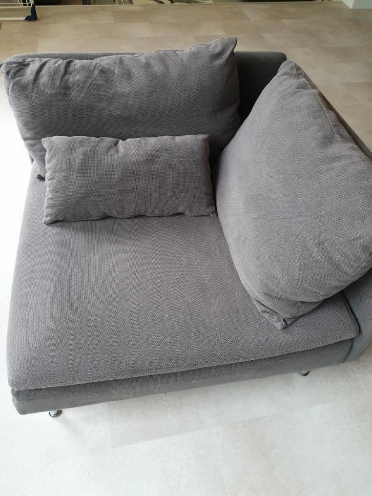 Donkergrijze IKEA Söderhamn, Huis en Inrichting, Banken | Sofa's en Chaises Longues, Gebruikt, Tweepersoons, Minder dan 150 cm