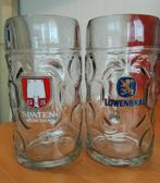 2 Bierglazen Spaten München & Löwenbräu, Ophalen, Gebruikt