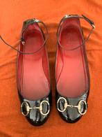 Gucci horsebit ballerina’s in zwart lak maat 39c, Zwart, Gucci, Gedragen, Ballerina's