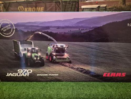Boeryes: Claas Jaguar 970 + PU 300 van Marge Models, Hobby en Vrije tijd, Modelauto's | 1:32, Nieuw, Tractor of Landbouw, Overige merken